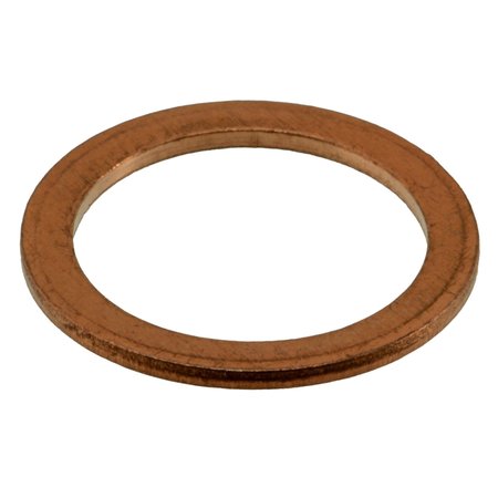 Midwest Fastener Sealing Washer, Fits Bolt Size M18 Copper, Copper Finish, 3 PK 34673